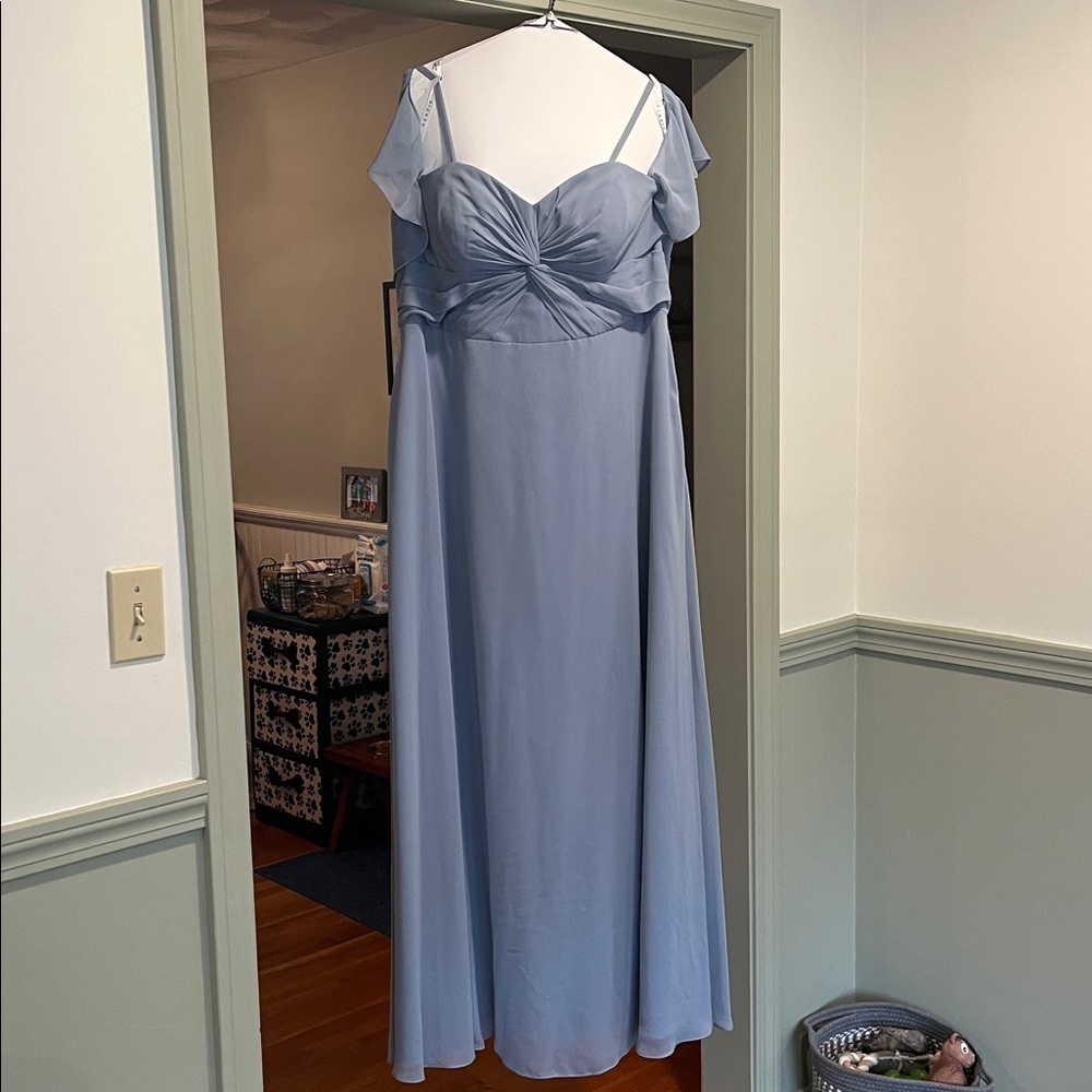 Azazie Juna Dusty Blue